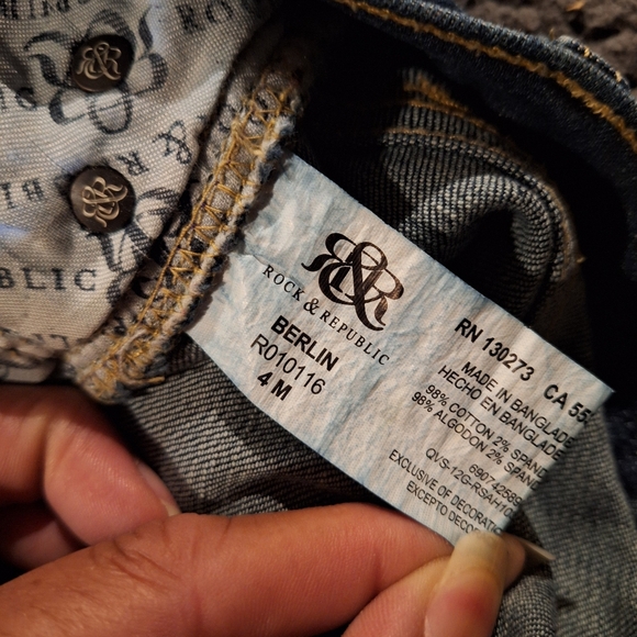 Rock & Republic Denim Berlin Jeans Women's Size 4R - Picture 8 of 14